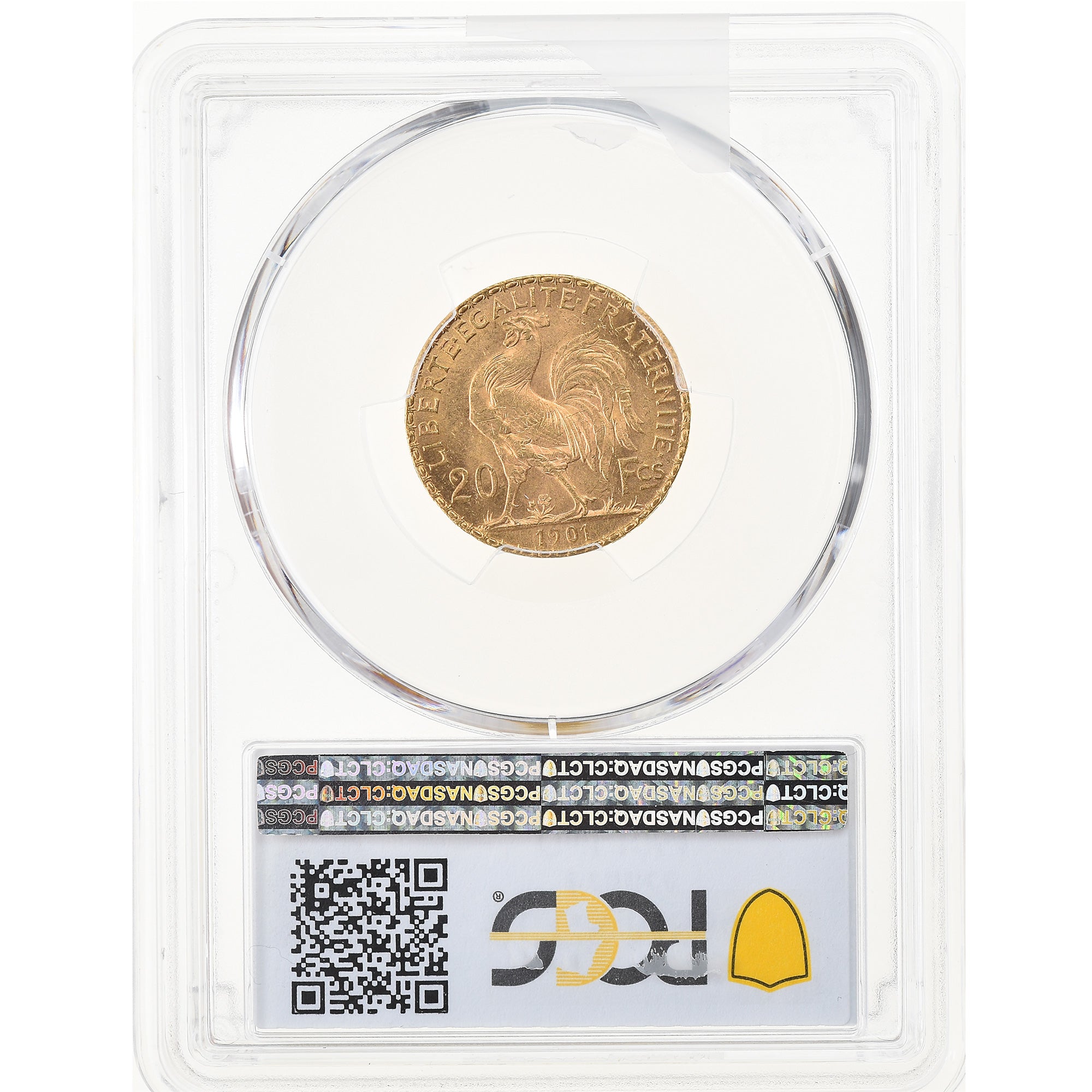 Moneta, Francia, Marianne, 20 Francs, 1901, Paris, PCGS, MS64, SPL+, Oro