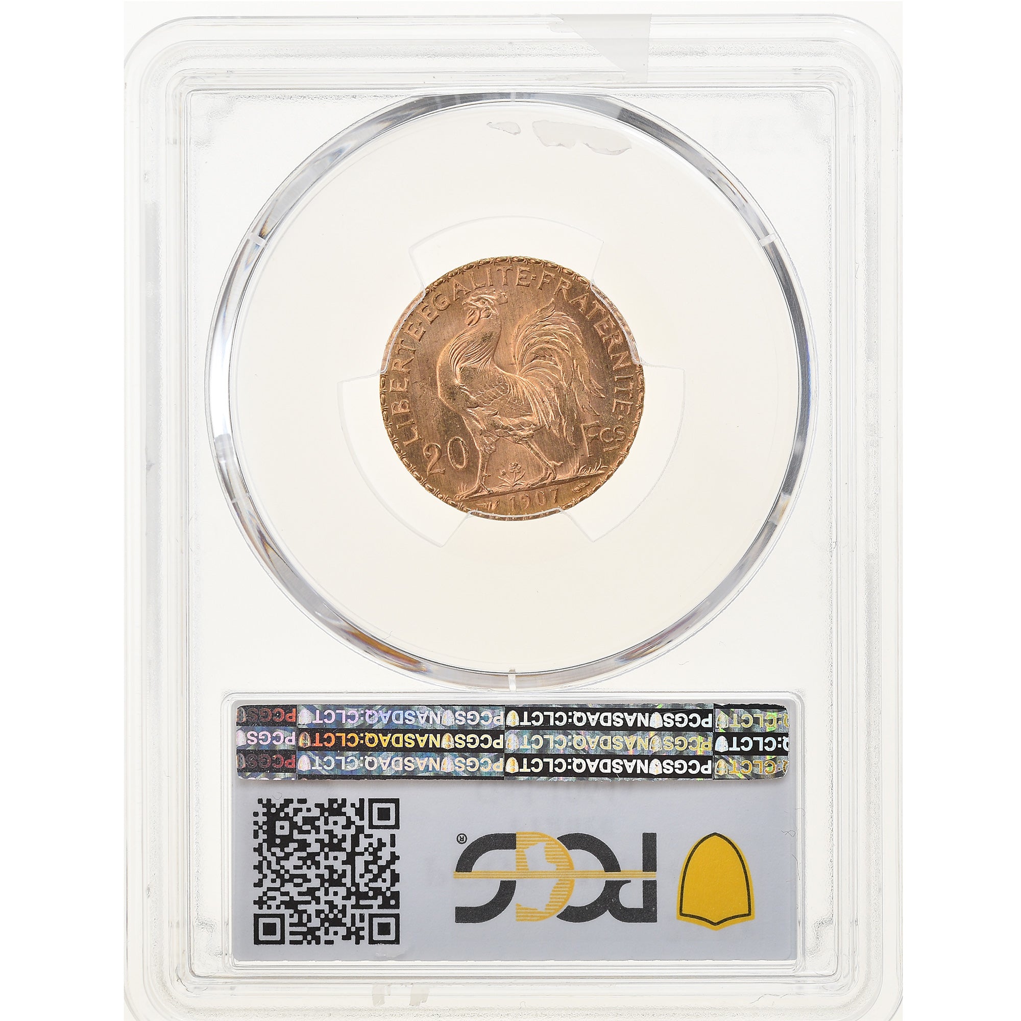 Moeda, França, Marianne, 20 Francs, 1907, Paris, PCGS, MS66+, MS(65-70)