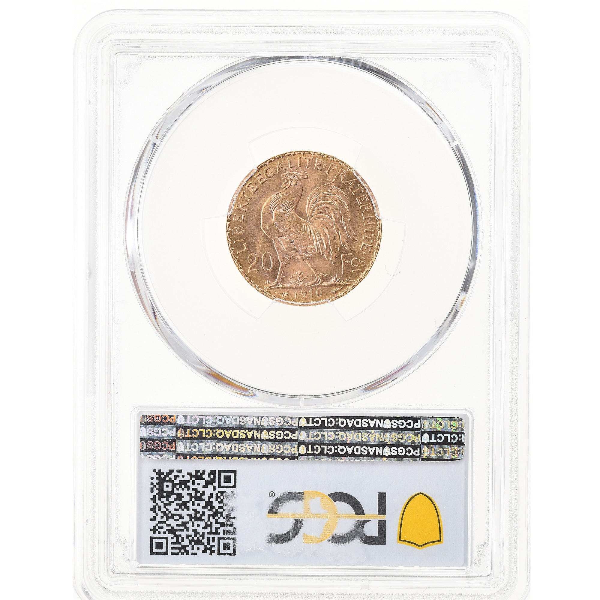 Coin, France, Marianne, 20 Francs, 1910, Paris, PCGS, MS66, MS(65-70), Gold