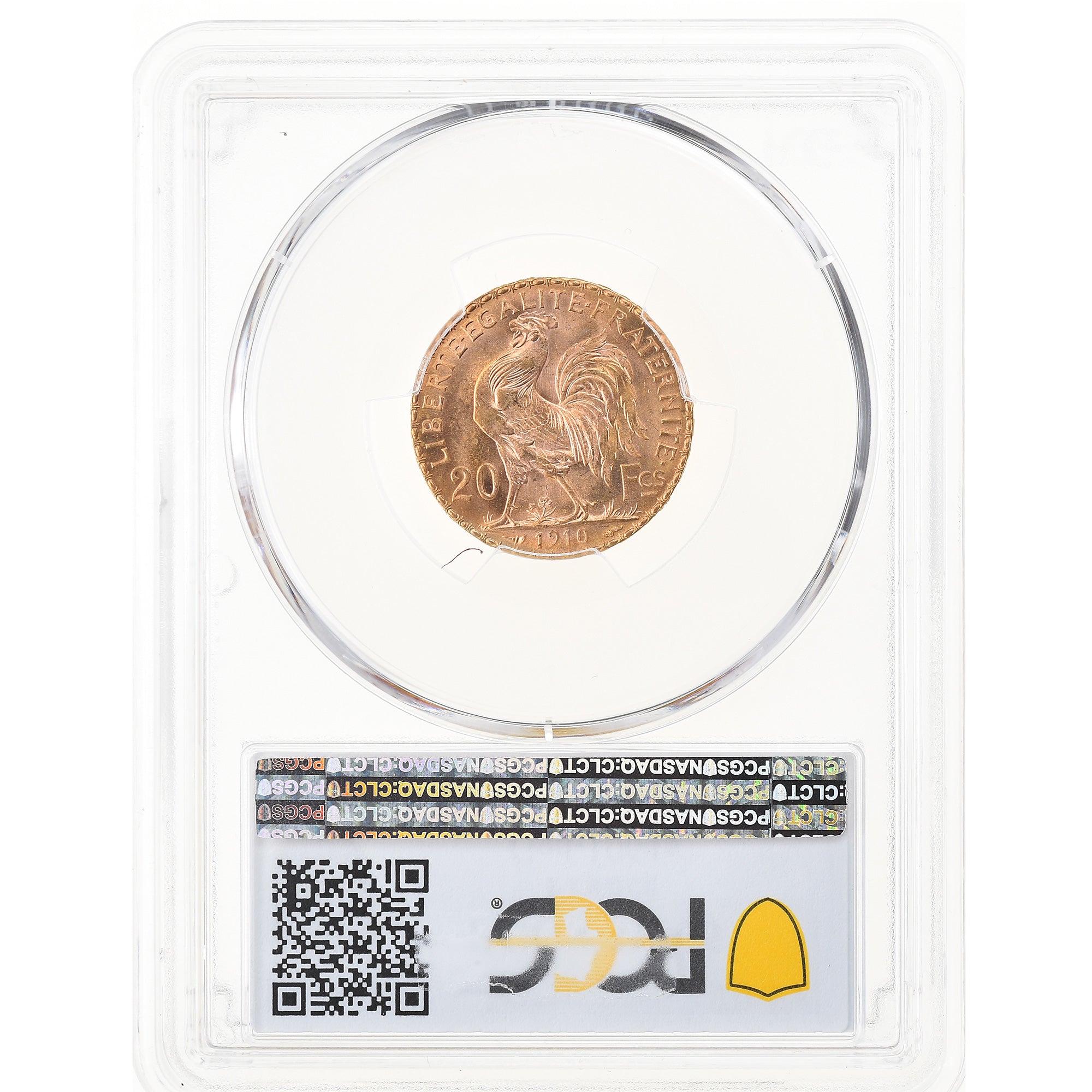 Coin, France, Marianne, 20 Francs, 1910, Paris, PCGS, MS66, MS(65-70), Gold