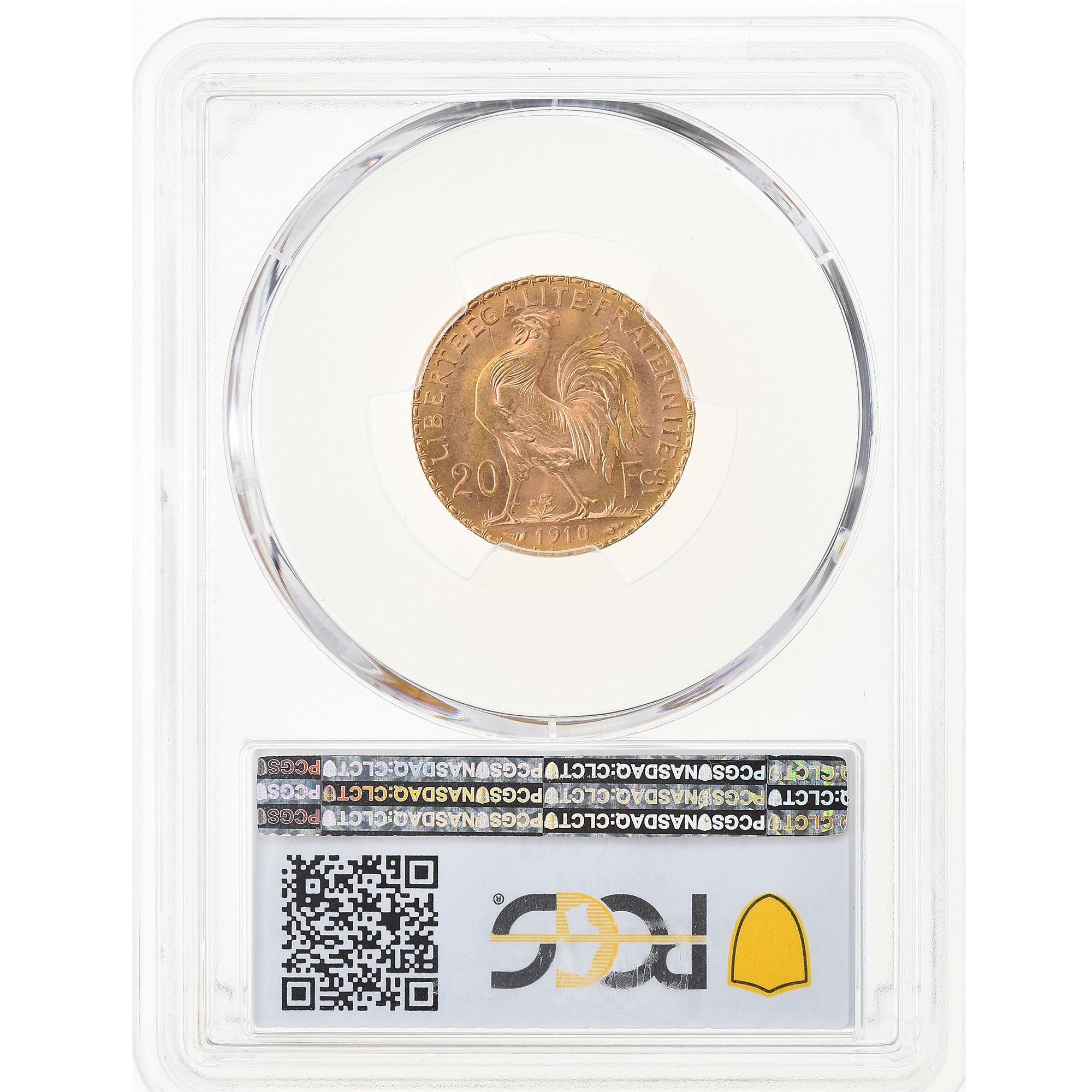 Coin, France, Marianne, 20 Francs, 1910, Paris, PCGS, MS66, MS(65-70), Gold