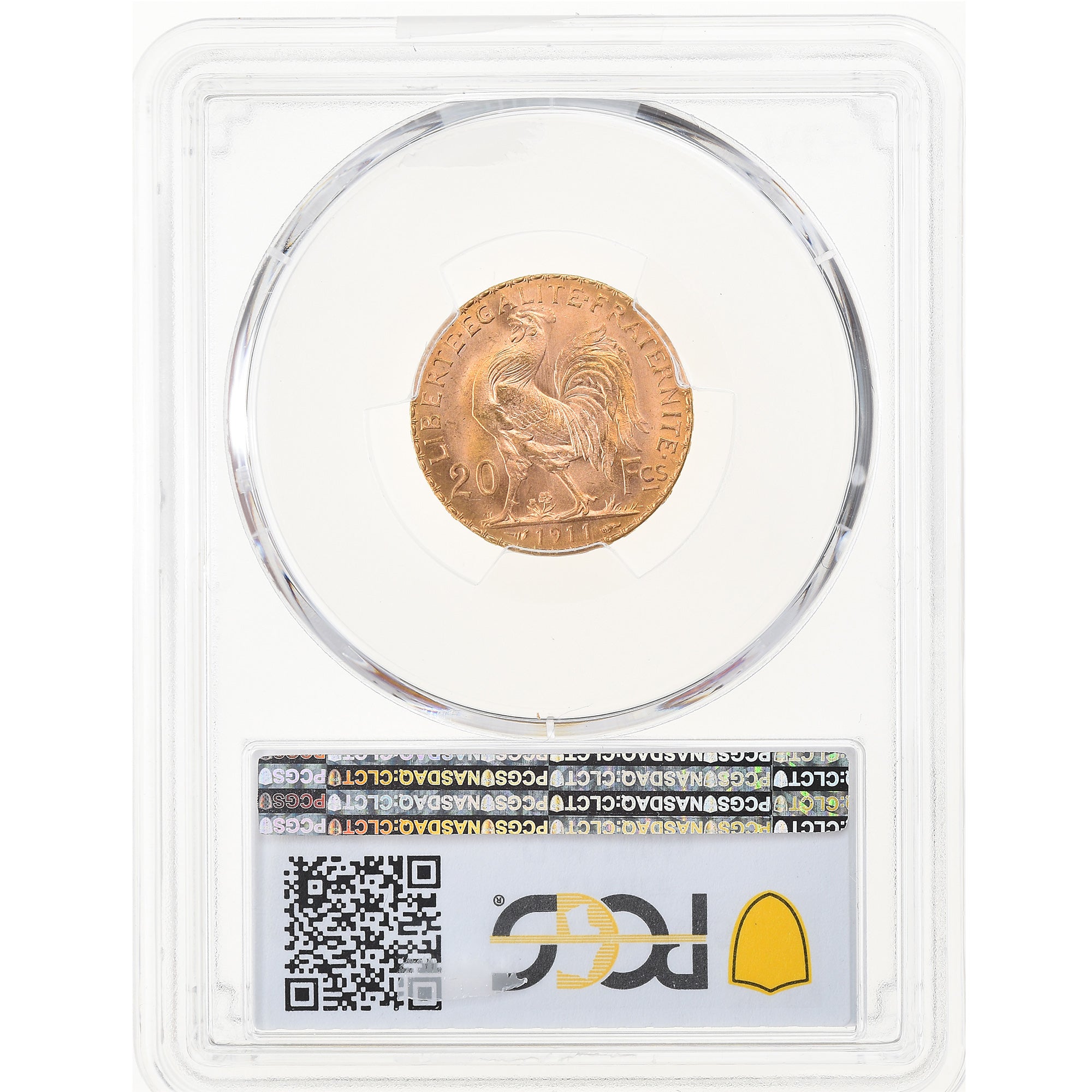 Coin, France, Marianne, 20 Francs, 1911, PCGS, MS65, MS(65-70), Gold, KM:857