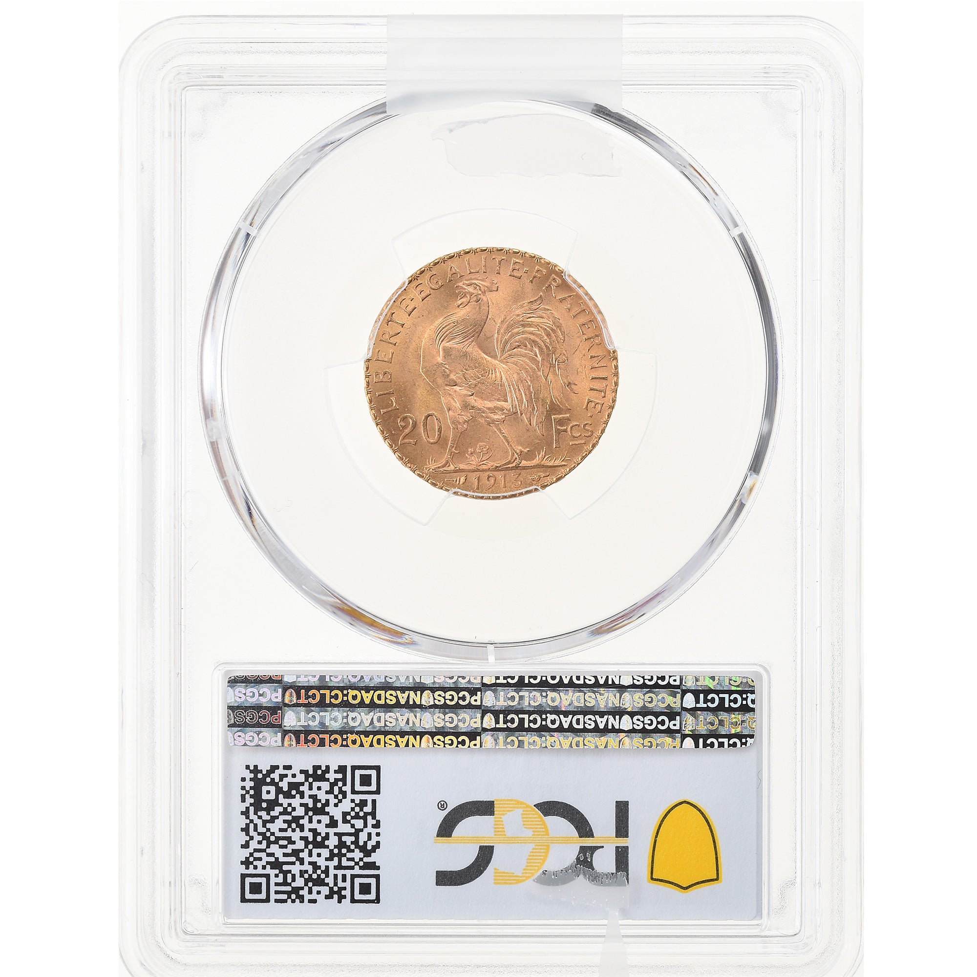 Coin, France, Marianne, 20 Francs, 1913, Paris, PCGS, MS66, MS(65-70), Gold