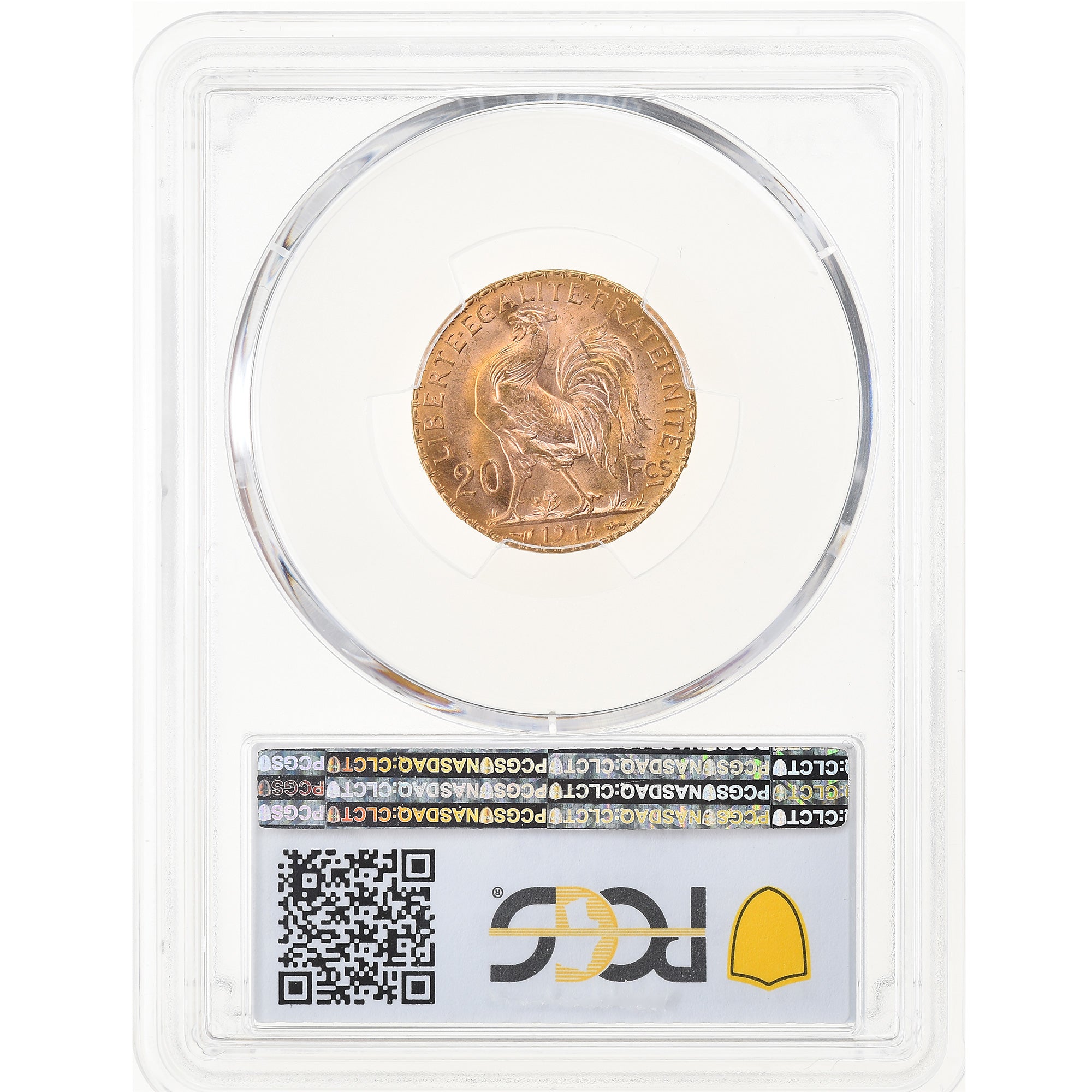 Coin, France, Marianne, 20 Francs, 1914, PCGS, MS65, MS(65-70), Gold, KM:857