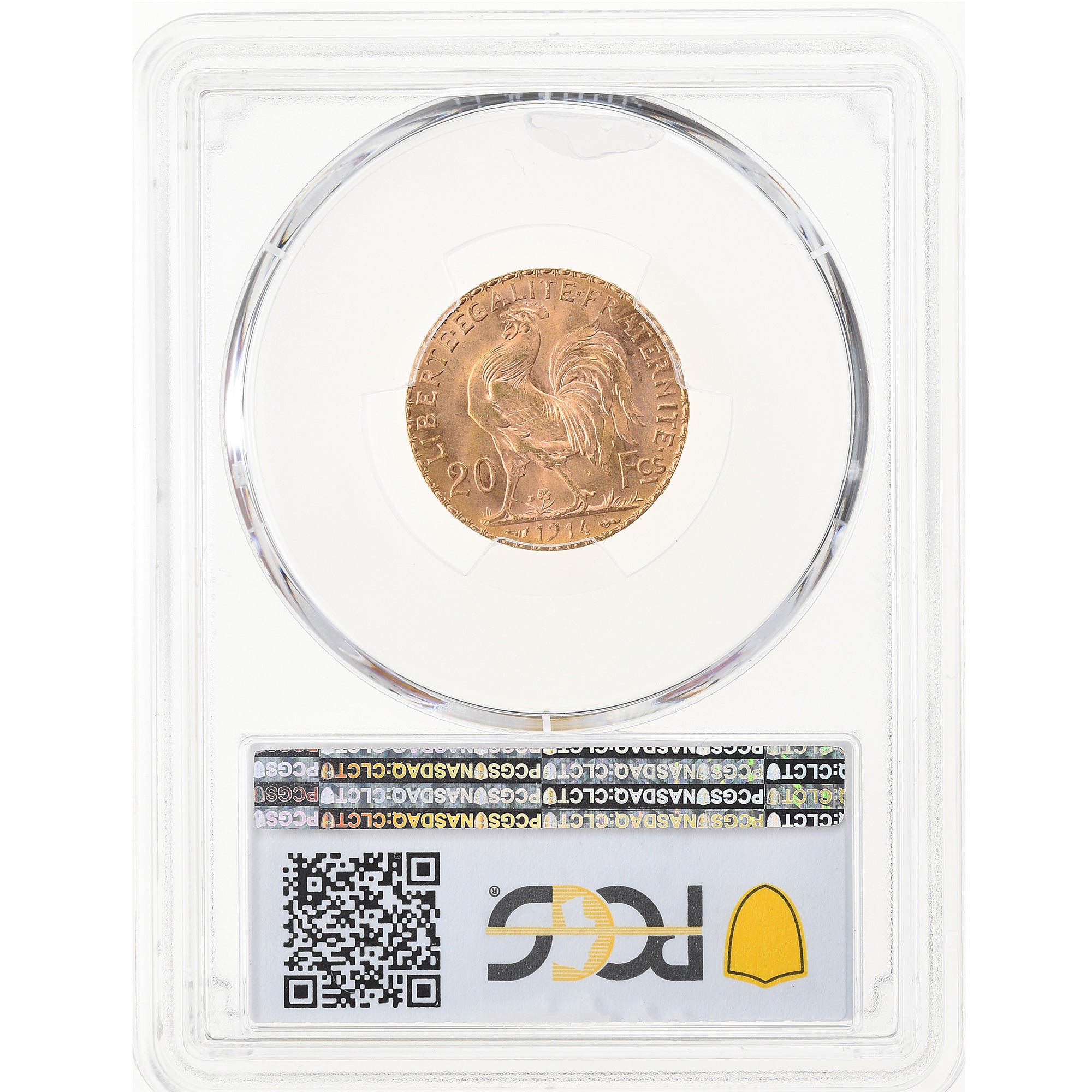 Coin, France, Marianne, 20 Francs, 1914, PCGS, MS65, MS(65-70), Gold, KM:857