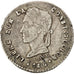 BOLIVIA, 1/2 Sol, 1861, Potosi, KM #133.2, VF(30-35), Silver, 1.26