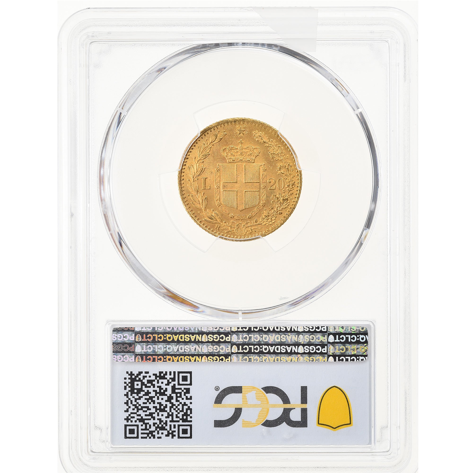 Coin, Italy, Umberto I, 20 Lire, 1882, Rome, PCGS, MS64, MS(64), Gold, KM:21