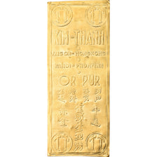 Coin, Indochina, Kim-Thanh, Gold plate, AU(50-53), Gold, Lecompte:327