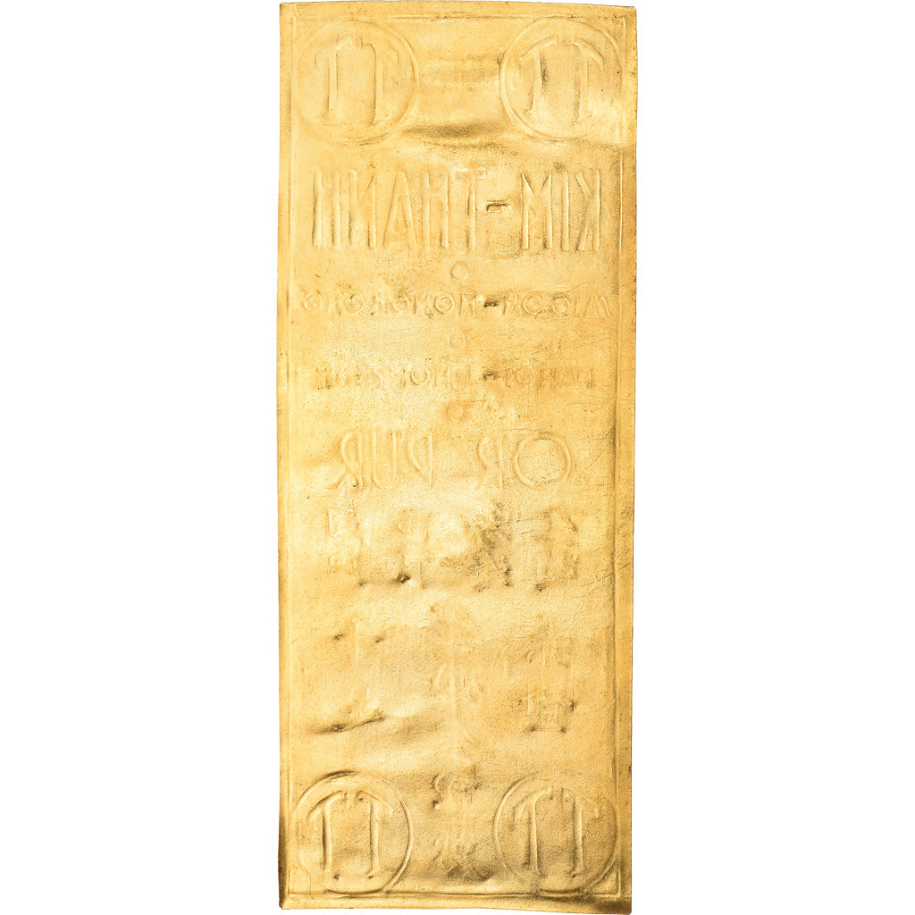 Moneda, Indochina, Kim-Thanh, Gold plate, SC, Oro, Lecompte:327