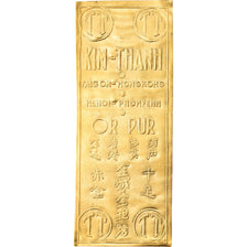 Coin, Indochina, Kim-Thanh, Gold plate, MS(60-62), Gold, Lecompte:327