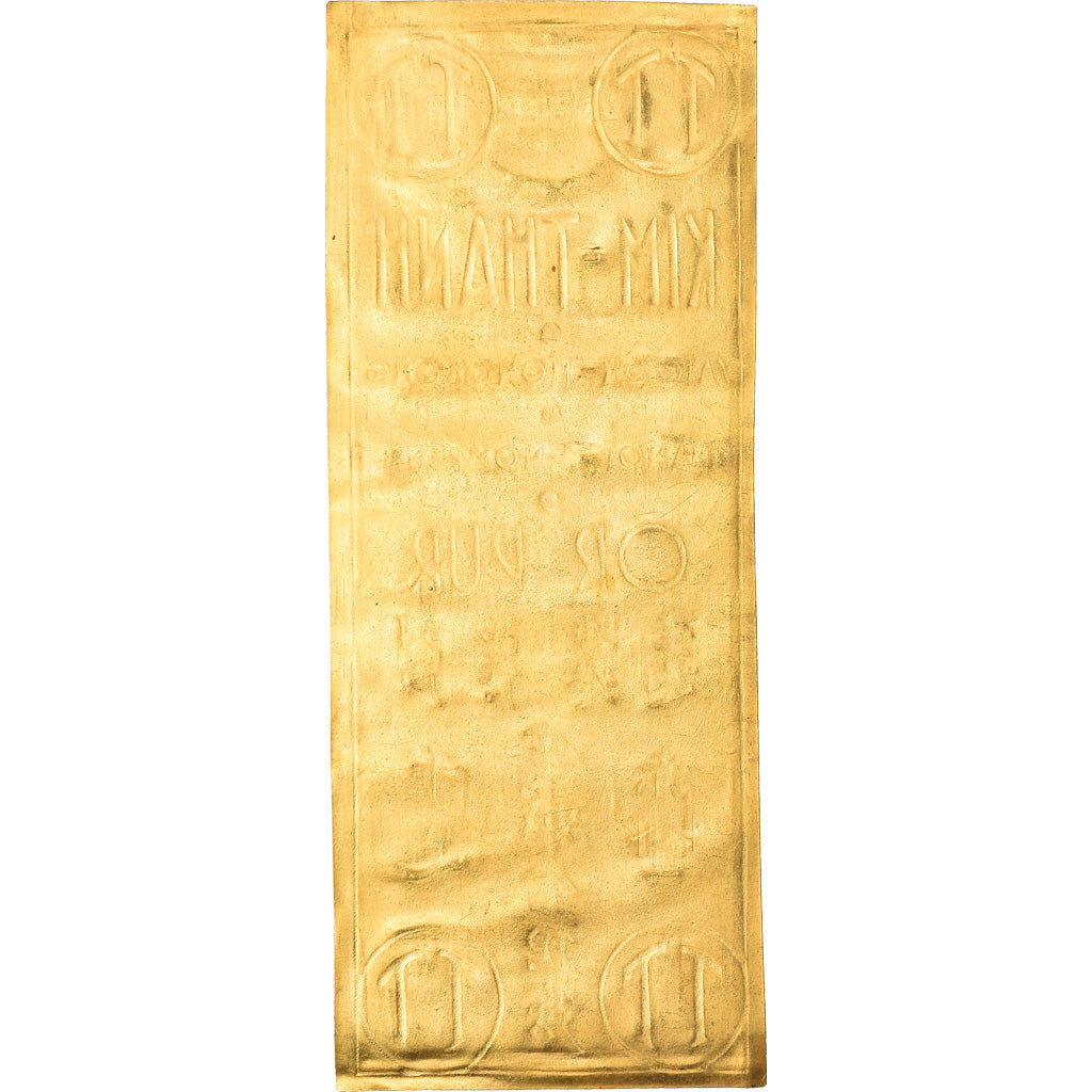 Coin, Indochina, Kim-Thanh, Gold plate, MS(60-62), Gold, Lecompte:327