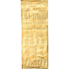 Moneda, Indochina, Kim-Thanh, Gold plate, EBC+, Oro, Lecompte:327