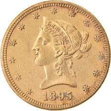 Coin, United States, Coronet Head, $10, Eagle, 1895, U.S. Mint, Philadelphia