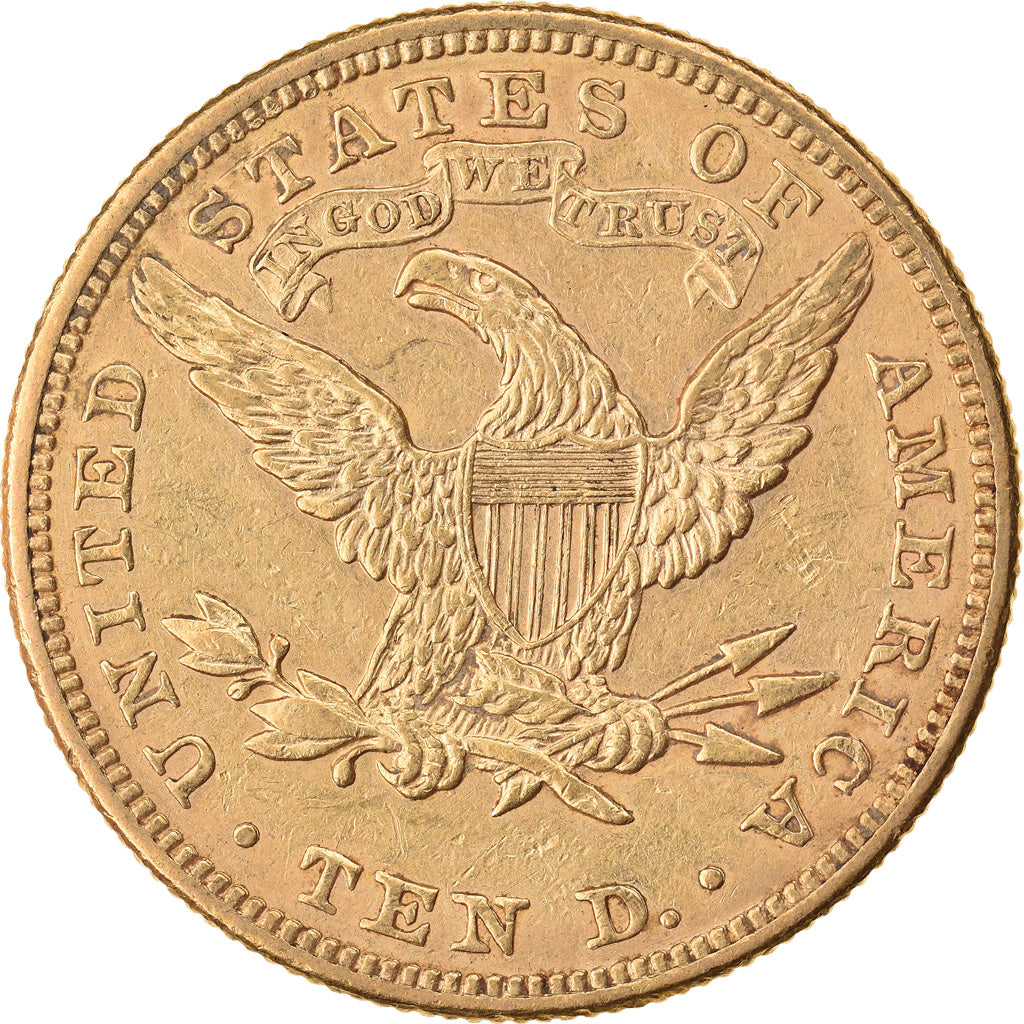 Coin, United States, Coronet Head, $10, Eagle, 1895, U.S. Mint, Philadelphia