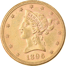 Moeda, Estados Unidos da América, Coronet Head, $10, Eagle, 1896, U.S. Mint