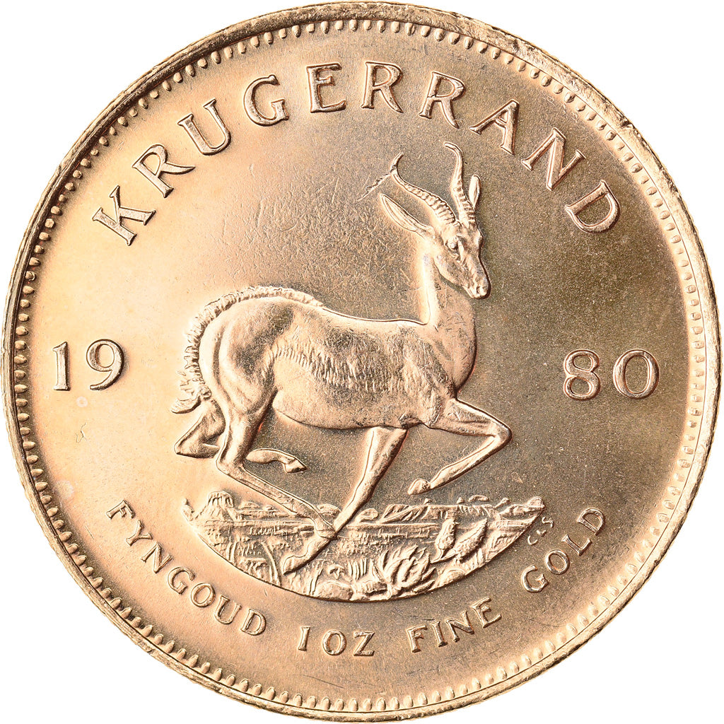 Monnaie, Afrique du Sud, Krugerrand, 1980, SPL+, Or, KM:73