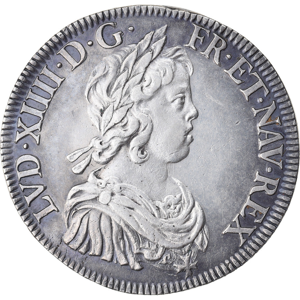 Munten, Frankrijk, Louis XIV, Écu à la mèche courte, Ecu, 1643, Paris, PR