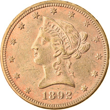 Moeda, Estados Unidos da América, Coronet Head, $10, Eagle, 1892, U.S. Mint