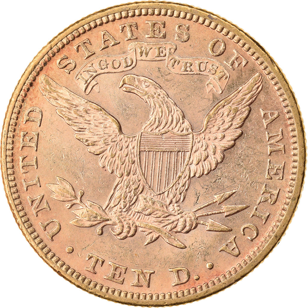 Moeda, Estados Unidos da América, Coronet Head, $10, Eagle, 1892, U.S. Mint