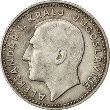 YUGOSLAVIA, 10 Dinara, 1931, London, KM #10, EF(40-45), Silver, 25, 7.00