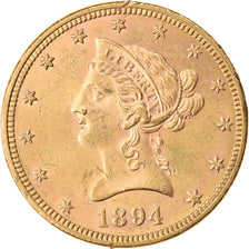 Coin, United States, Coronet Head, $10, Eagle, 1894, U.S. Mint, Philadelphia
