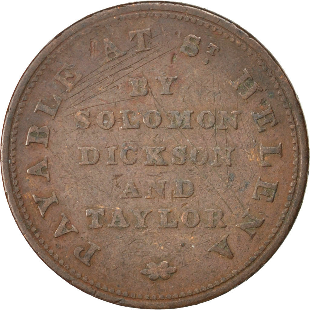 Coin, SAINT HELENA & ASCENSION, Halfpenny, VF(30-35), Copper, KM:Tn1