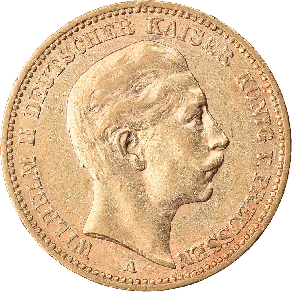 Coin, German States, PRUSSIA, Wilhelm II, 20 Mark, 1892, Berlin, MS(60-62)
