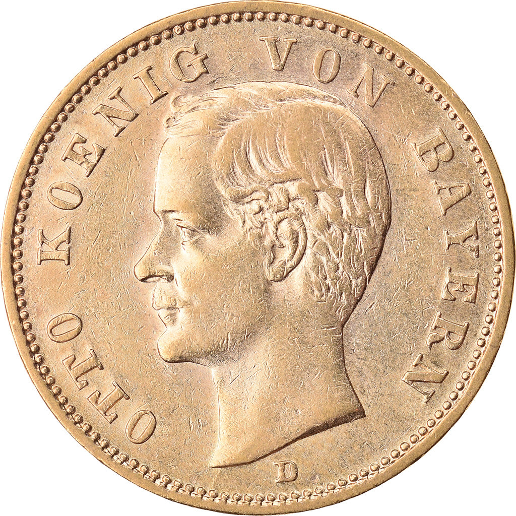 Moneda, Estados alemanes, BAVARIA, Otto, 20 Mark, 1900, Munich, EBC, Oro, KM:920