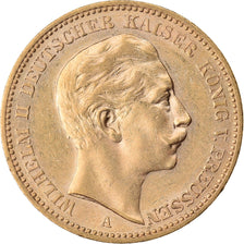Coin, German States, PRUSSIA, Wilhelm II, 20 Mark, 1904, Berlin, AU(55-58)