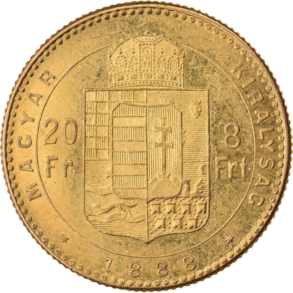 Moneta, Węgry, Franz Joseph I, 8 Forint 20 Francs, 1888, Kormoczbanya