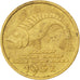 DANZIG, 10 Pfennig, 1932, KM #152, EF(40-45), Bronze-Aluminium, 3.45
