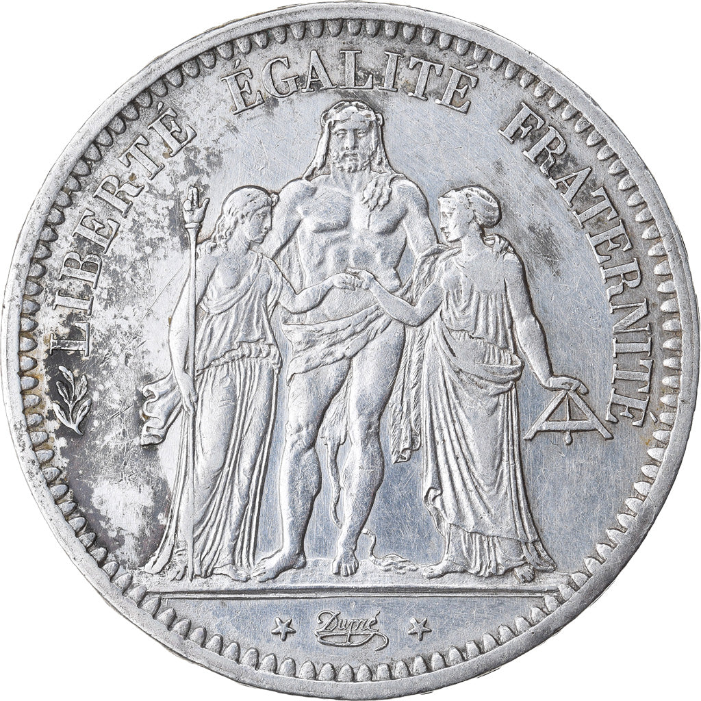 Coin, France, Hercule, 5 Francs, 1848, Paris, AU(50-53), Silver, KM:756.1