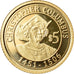 Moneda, Nauru, Christophe Colomb, 5 Dollars, 2010, FDC, Oro