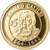 Moneda, Nauru, Galileo Galilei, 5 Dollars, 2010, FDC, Oro