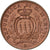 Coin, San Marino, 10 Centesimi, 1937, Rome, MS(64), Bronze, KM:13