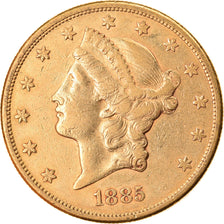 Coin, United States, Liberty Head, $20, Double Eagle, 1885, U.S. Mint, San