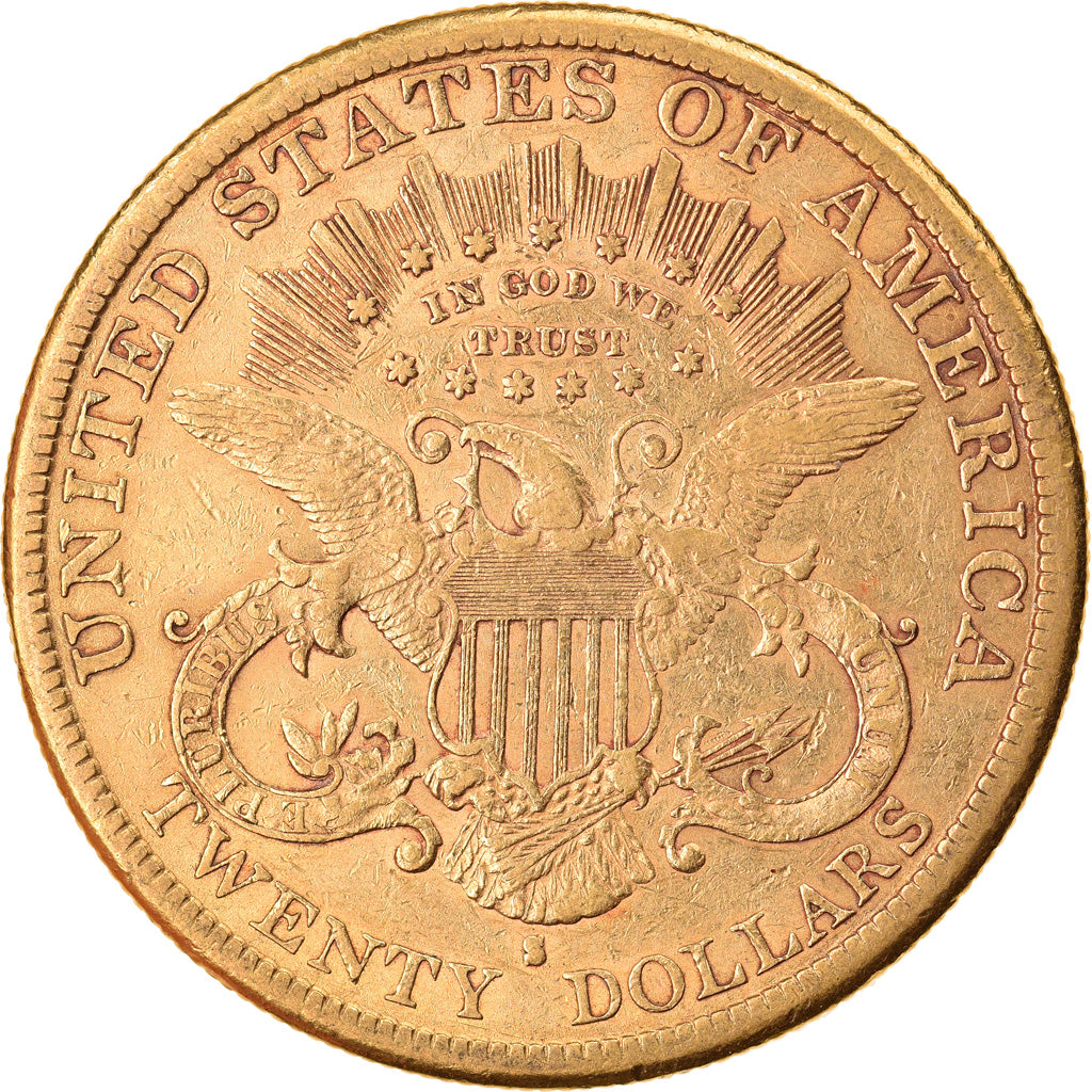 Coin, United States, Liberty Head, $20, Double Eagle, 1885, U.S. Mint, San