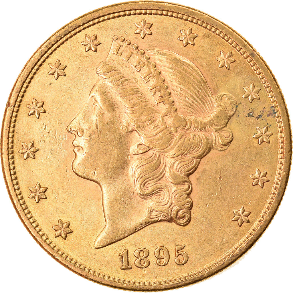 Coin, United States, Liberty Head, $20, Double Eagle, 1895, U.S. Mint