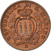 SAN MARINO, 5 Centesimi, 1936, Rome, KM #12, MS(63), Bronze, 19.5, 3.29