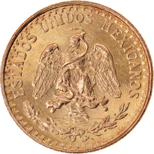 Coin, Mexico, 2 Pesos, 1945, Mexico City, MS(64), Gold, KM:461