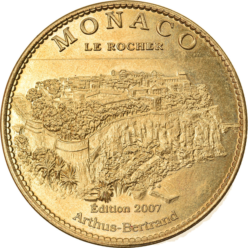 France, Token, Touristic token, 98/ Monaco - Le Rocher, Arts & Culture, 2007
