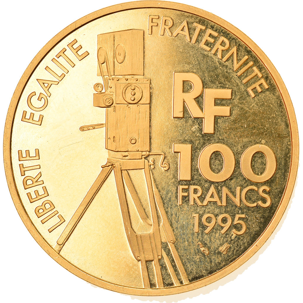 Monnaie, France, Gérard Philippe, 100 Francs, 1995, Paris, FDC, Or