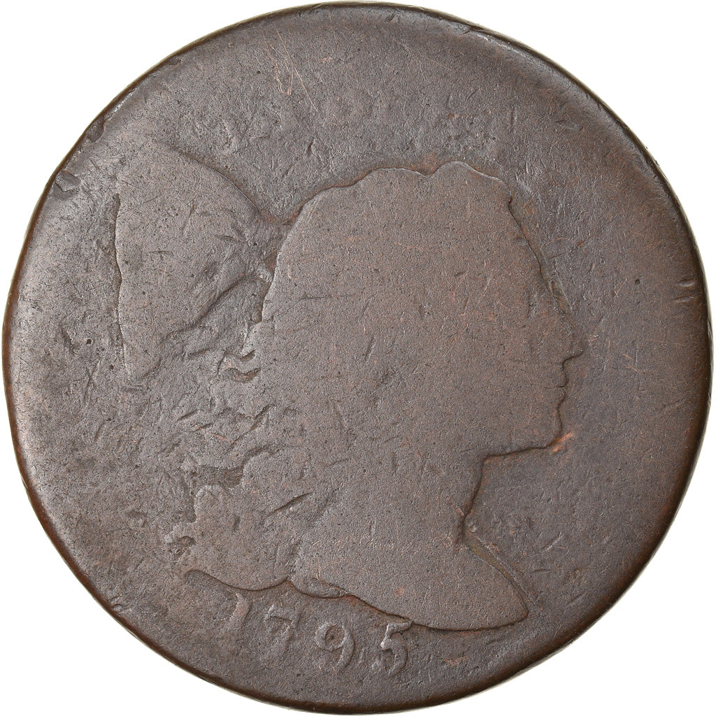 Monnaie, États-Unis, Liberty Cap Cent, Cent, 1795, U.S. Mint, Lettered Edge