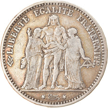 Coin, France, Hercule, 5 Francs, 1874, Bordeaux, VF(20-25), Silver, KM:820.2
