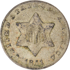 Coin, United States, Silver 3 Cents - Type 1, Silver 3 Cents, 1851, U.S. Mint