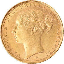 Monnaie, Australie, Victoria, Sovereign, 1881, Sydney, SUP+, Or, KM:7