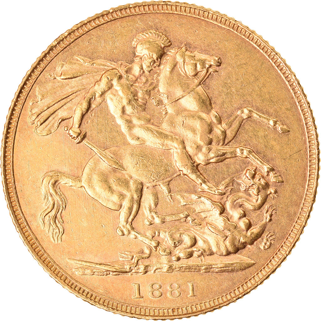 Monnaie, Australie, Victoria, Sovereign, 1881, Sydney, SUP+, Or, KM:7