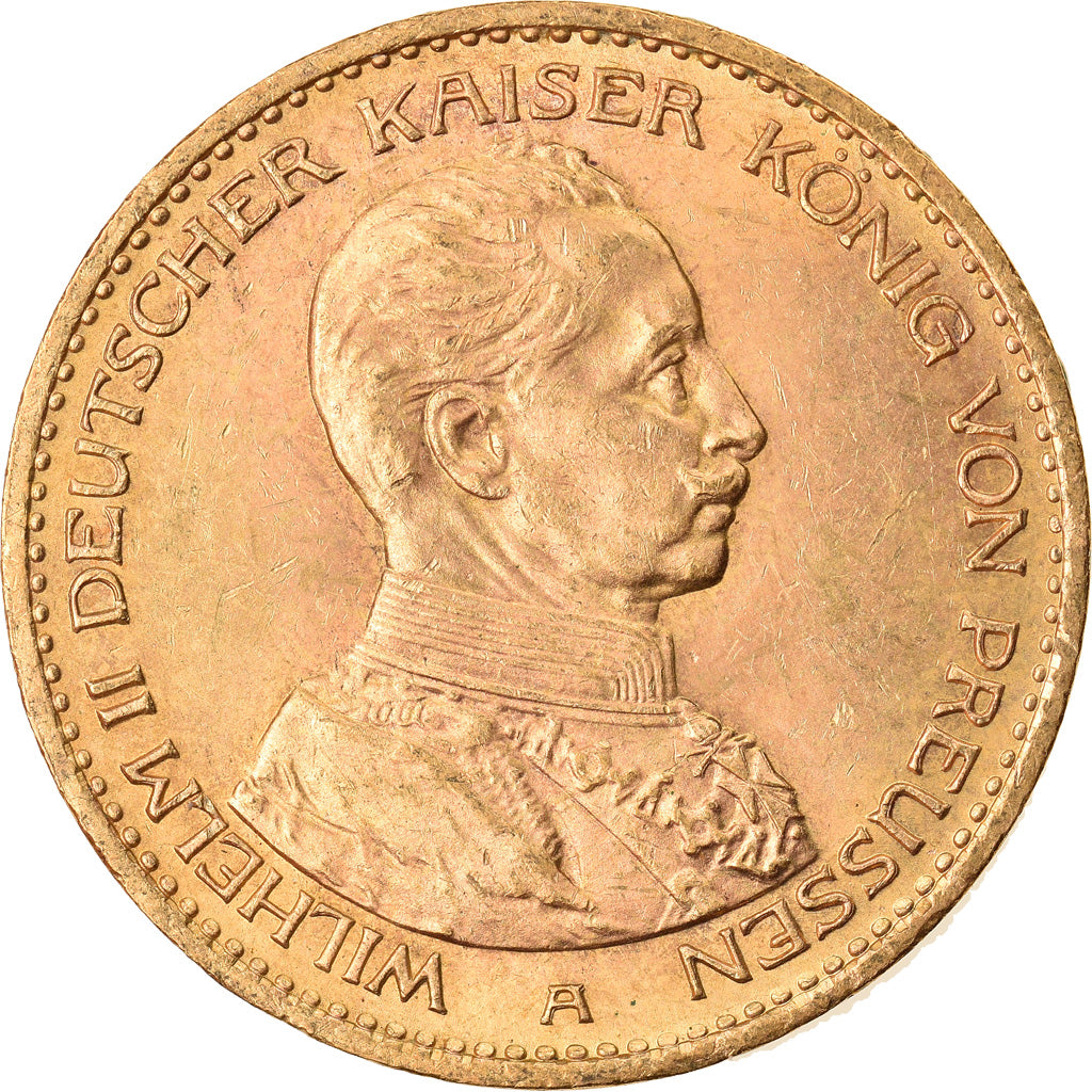Moneta, Landy niemieckie, PRUSSIA, Wilhelm II, 20 Mark, 1914, Berlin, AU(55-58)