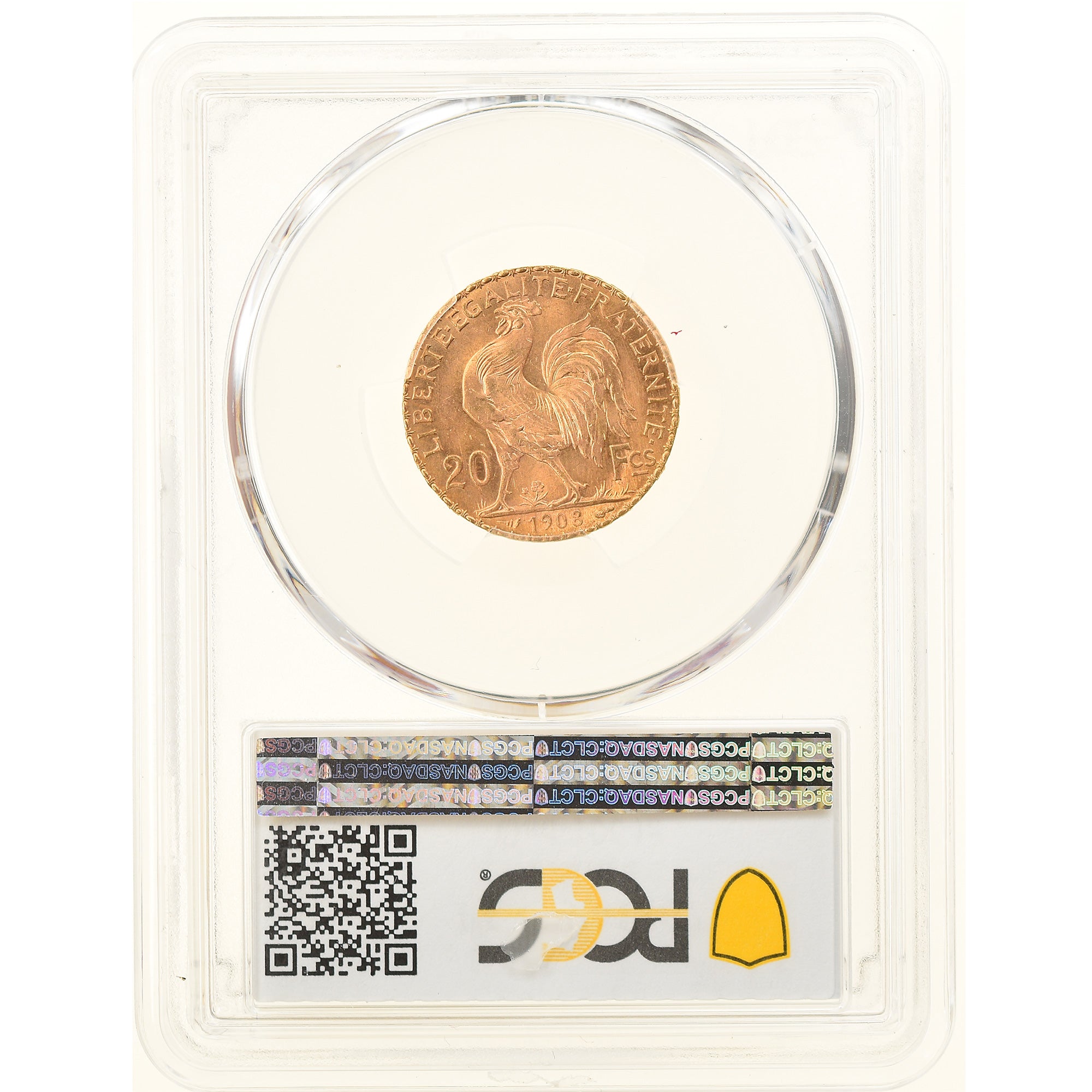Coin, France, Marianne, 20 Francs, 1908, Paris, PCGS, MS67, MS(65-70), Gold