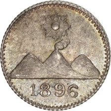GUATEMALA, 1/4 Real, 1896, KM #162, MS(63), Silver, 0.77